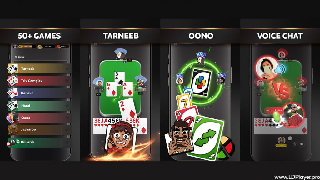 jawaker hand, tarneeb & trix screenshots