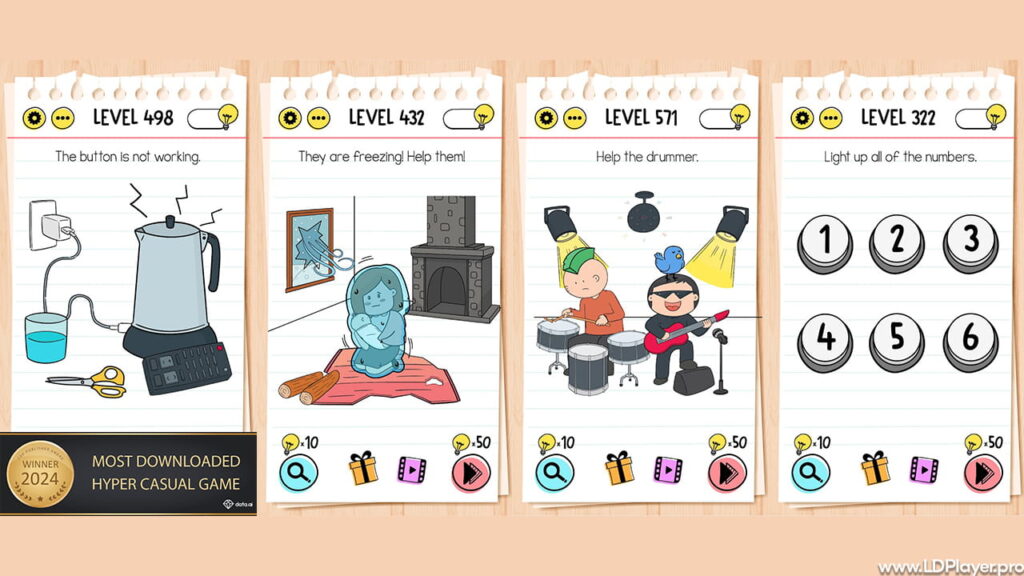 brain test tricky puzzles screenshots