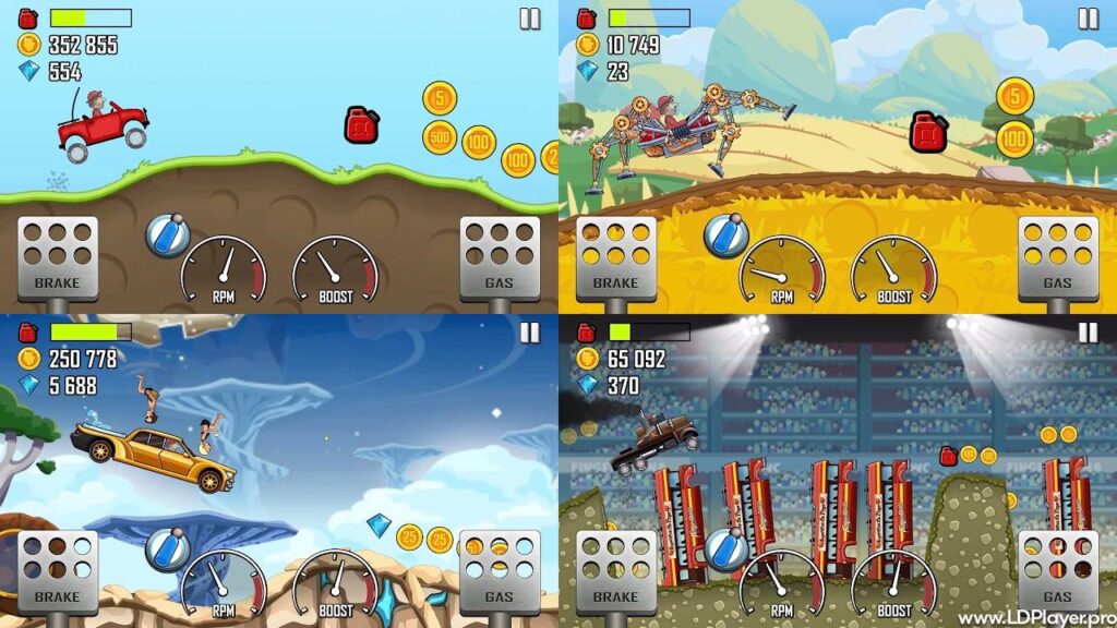 hill climb racing screenshots
