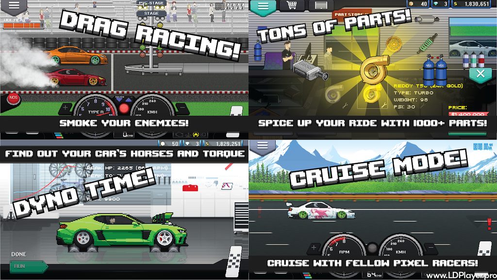 pixel car racer screenshots