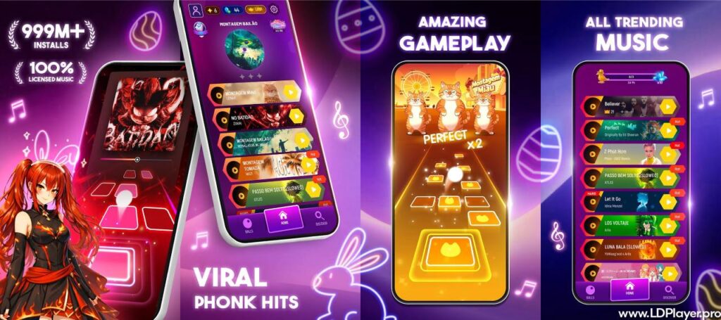 tiles hop music ball game screenshots